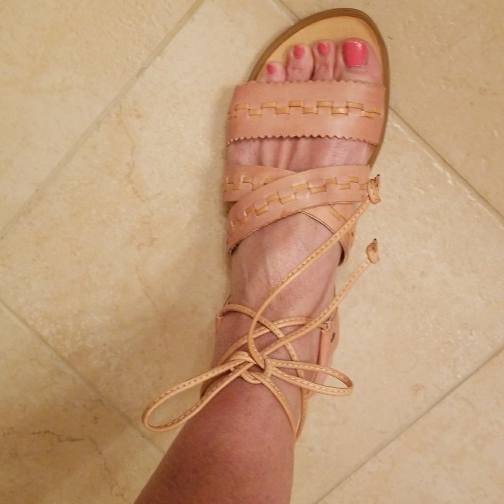 Lace up sandal